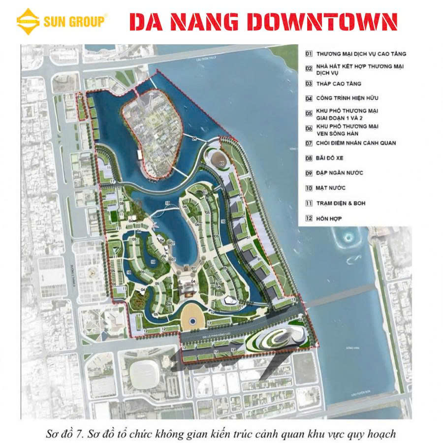 Hình ảnh quy hoạch Tổ hợp Căn hộ, văn phòng, giải trí Downtown Đà Nẵng